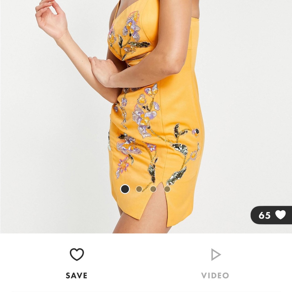 NWT women’s structured dress in orange